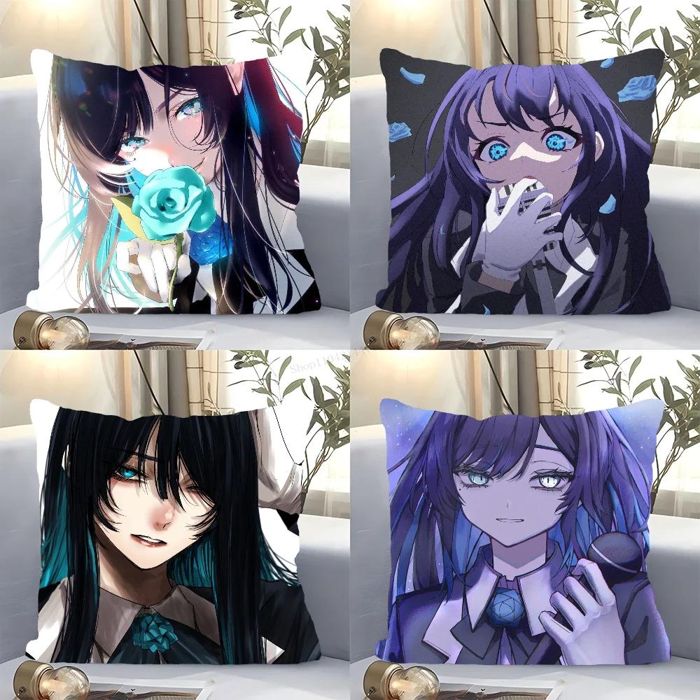 Japanese Female Singer A-Ado Pillow Case Square Pillow Bedroom Sofa Leisure Comfortcushion Car Living Room Home Decoration 40X40