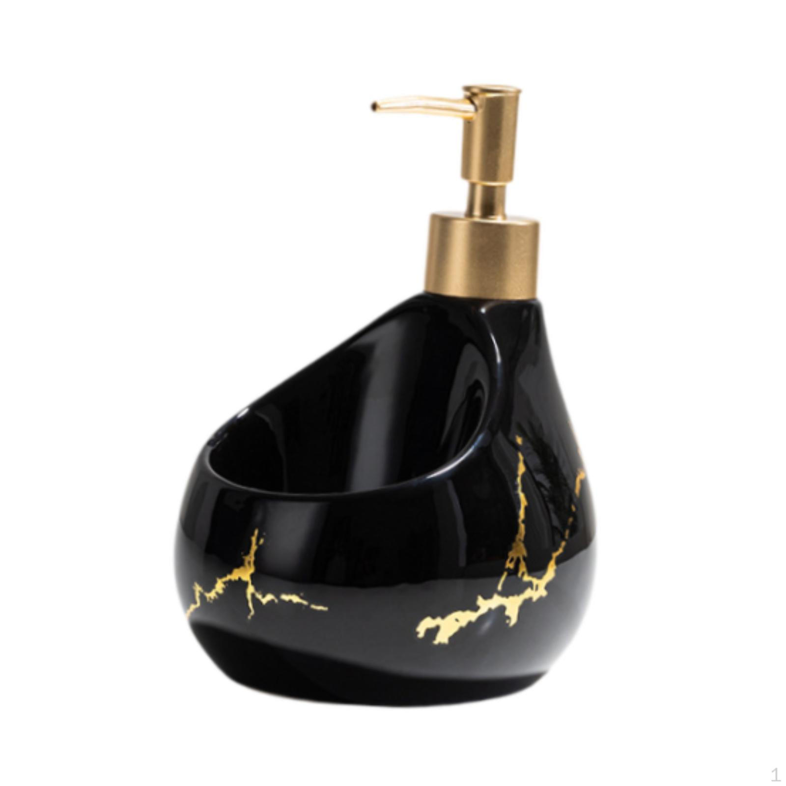 

Диспенсер для жидкого мыла с насосом для бутылок креативный лосьон с фарфором для спальни чёрный