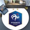 France Football Logo Round Rug, Non Slip Washable Circular Carpet For Living Room Bedroom Playroom, Sports Fan Decor, Holiday Birthday Gift