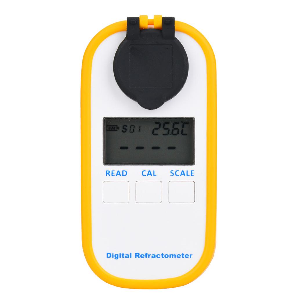 LCD Digital Brix Refractometer Food Sugar Concentration Meter Fruit Juice Beverages Tester Meter