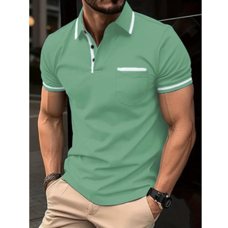 

Men s Casual Short Sleeved Shirt Sport Shirt for Summer 3XL зелений