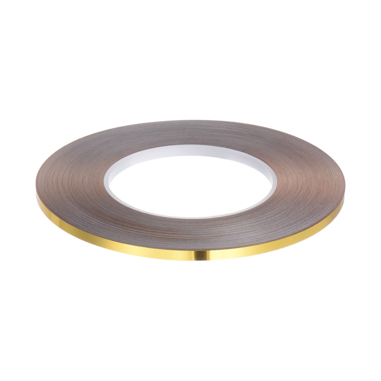 uxcell Molded Trim Gap Seal Tape 5mm Wide x 0.2mm Thick x 50M Length золотой