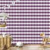Harlequin Diamonds Wallpaper Light Gray, White, and Plum 50x1000