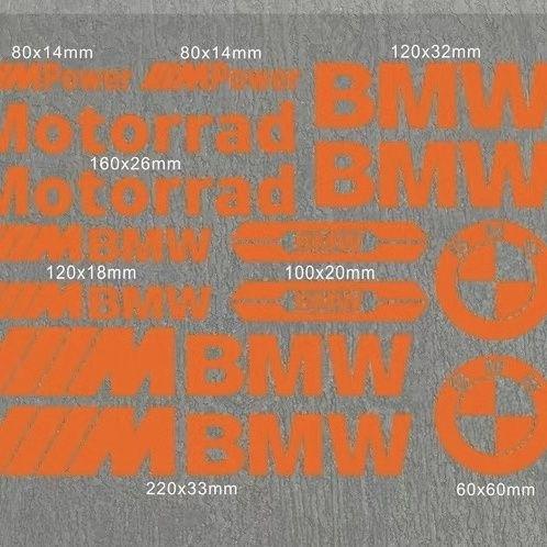 Vinyl Sticker Logo  For BMW E93 F10 F20 F30 F40 F15 F25 F26 F31 F49 F86 M3 M5 X3 x1 e46 M Motorcycle Tank Helmet Car Bike Decal blhn58