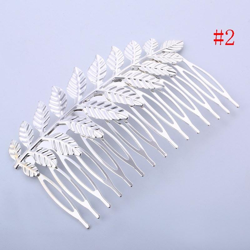 Estilo Cabelo Jóias Individual Cor Dourada Cor Prata Folha Cabelo Cam Acessórios Para Cabelo Casamento