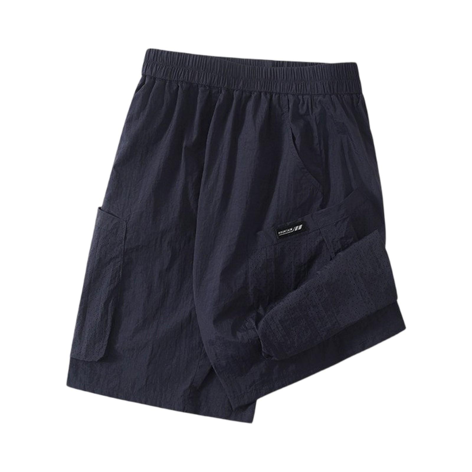 

Летние детские мужские и женские однотонные шорты детские повседневные брюки-квартер 160 тёмно-синий