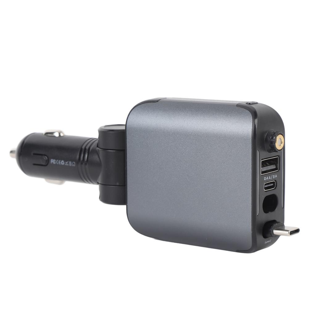 Zatahovací nabíječka do auta 120W USB C adaptér do auta Nabíječka do auta na telefon s 31,5palcovým kabelem Starlight