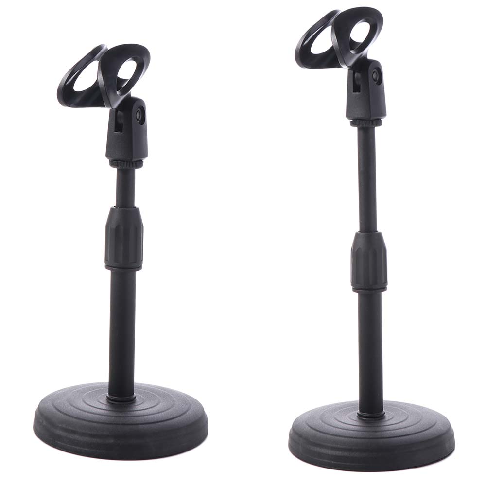 Sturdy Mini Desk Microphone Stand 360° Rotating Foldable Microphone Clip Desk Mount