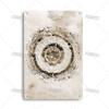 Placca Metallica Artigianale Clinica Dentista Cartello in Latta Anatomia Piatto Decorativo Medico Ospedale Chirurgia Dente Organo Ossa Nervo Cervello