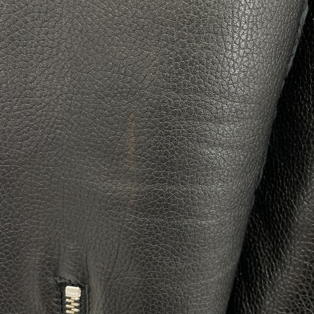 Helmut Lang Black Mixed Material Leather Double Rider's Jacket Jacket P blackUsed