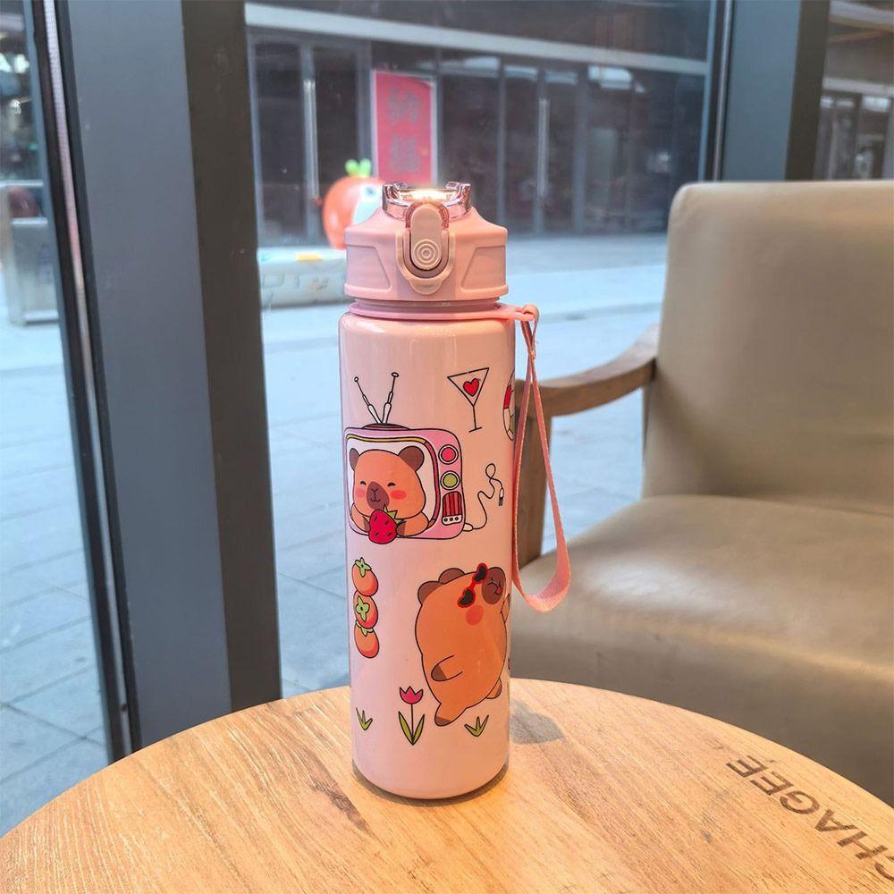 800M Water Bottle Plastic Water Sippy Cup Creative Water Cup  Outdoor Travel