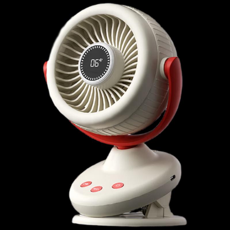 WOPOW Desktop Oscillating Fan with Ambient Light