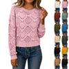 Women's Long Sleeve Out Puff Sleeve Neck Sweater for Fall Winter
