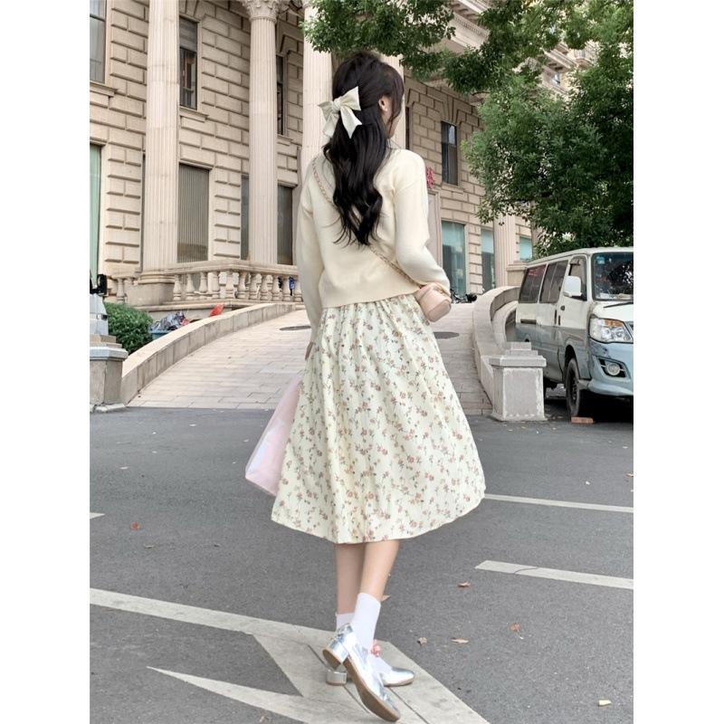 Mori First Love Dress Dress Summer New Floral Dress Thin Popular Single Skirt