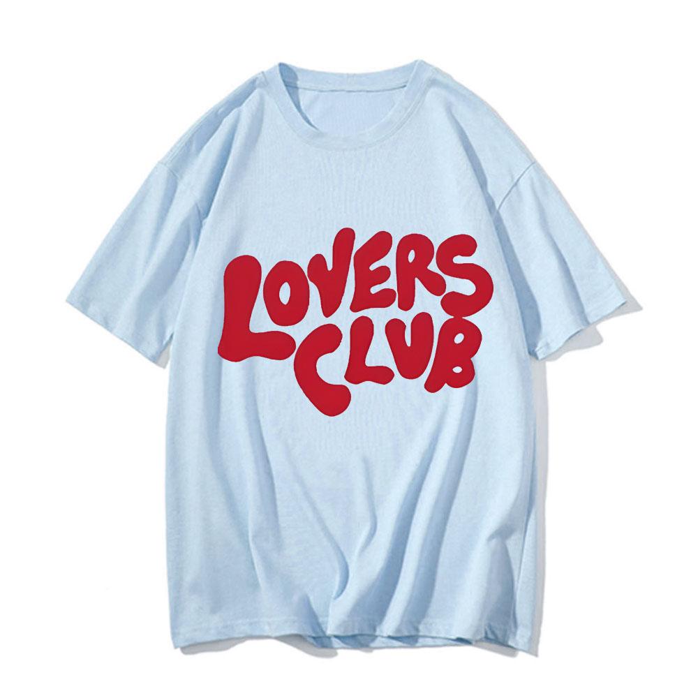 Niall Horan Lovers Club Summer New Harajuku  Unisex's  Unisex's T-shirt Unisex Cotton Tops Short-sleeved Crewneck T Shirt Streetwear Unisex
