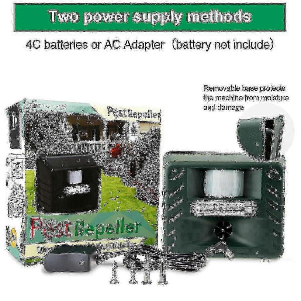 Solar powered bird repeller for seagulls - Effective electronic deterrent for pigeons