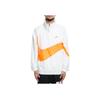 Nike Big Swoosh Half-Zip Jacket Men Outerwear White Orange AJ1404-123