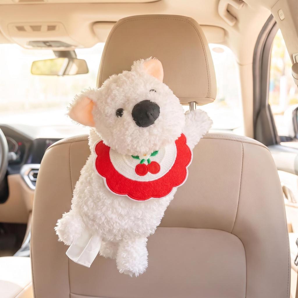 Creative Monkey Tissue Box Cover for Car - Cute Hanging Pull-Out Design