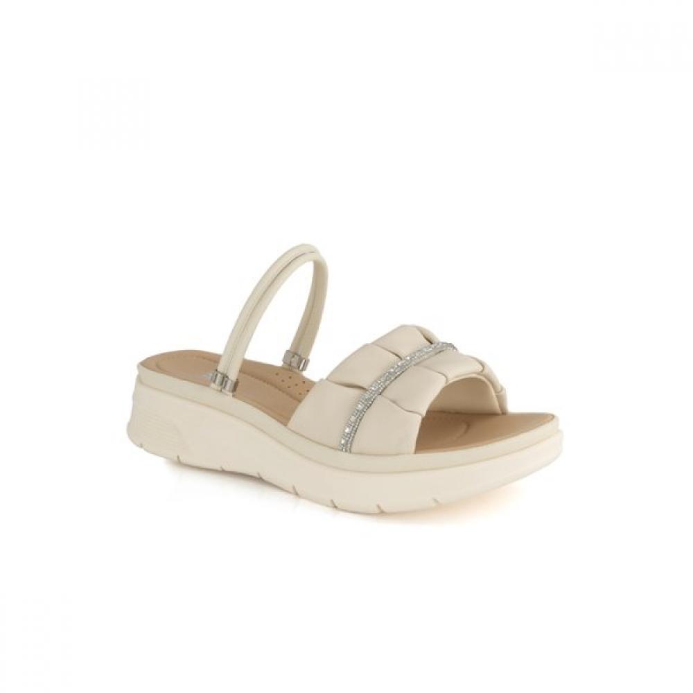 Daks Women Comfort Two Way Casual Sandals Ivory Drd609ls35 225/IVORY (LS35)