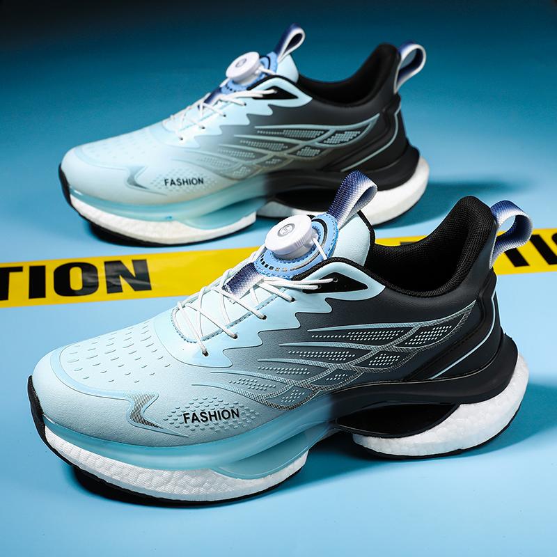 Domestic products joint autumn new autumn and winter sports leisure running height increase rotating button shoes