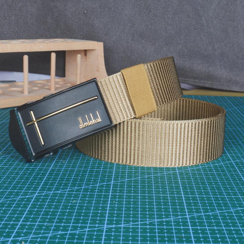 

Ремень из холста, мужской плетеный ремень из нейлона с автоматической пряжкой, нескользящий, прочный, дышащий, ремень для стойл 120cm хаки