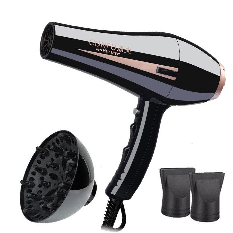 Kangfu 8894 Professional 2400W Hair Dryer with Nozzle for Salons and Barber Shops