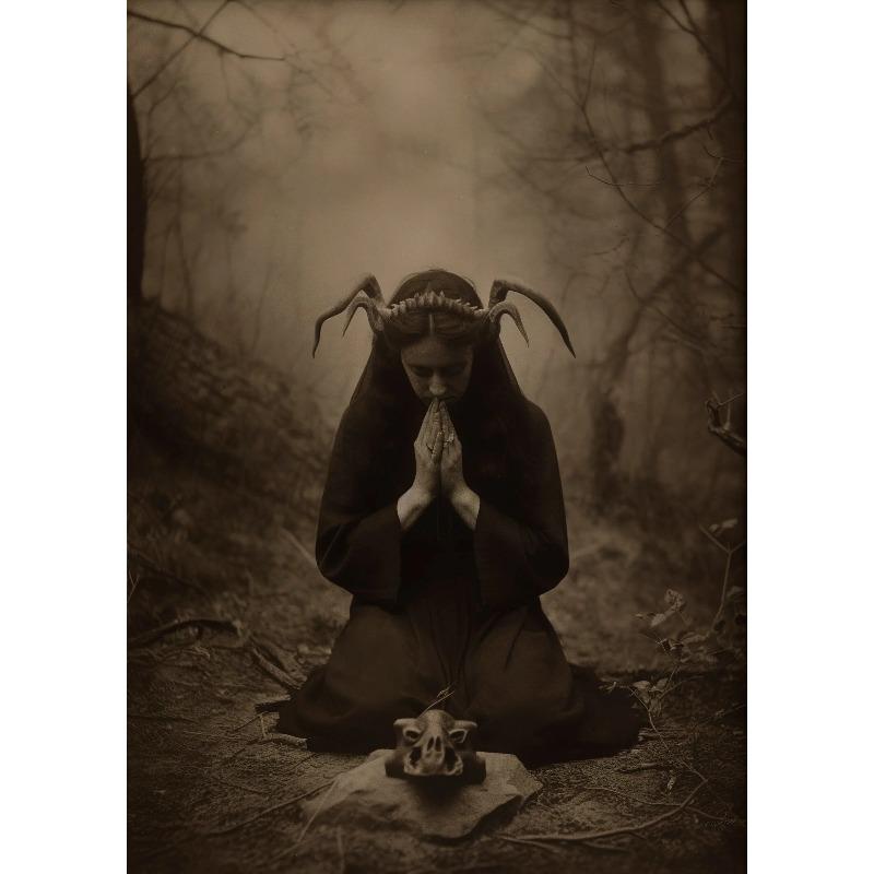 Dark Academia Art Haunting Ghost Poster Prints Halloween Home Decor Haunted House Gothic Vampire Canvas Painting Wall Art
