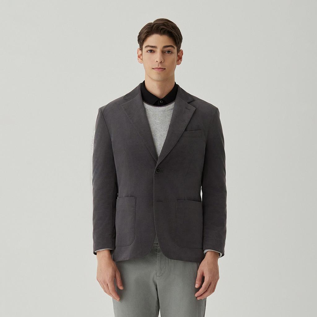 Ferraromilano Three-Bone Corduroy Set-Up Jacket D/Grey (Am0Ejk35337)