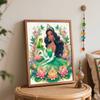 Disney Princess Tiana Frog Oil Paint Art Painting Kit Home Wall Decor Handmade Gift for Room Decor DIY Canvas Craft Set Painting Art