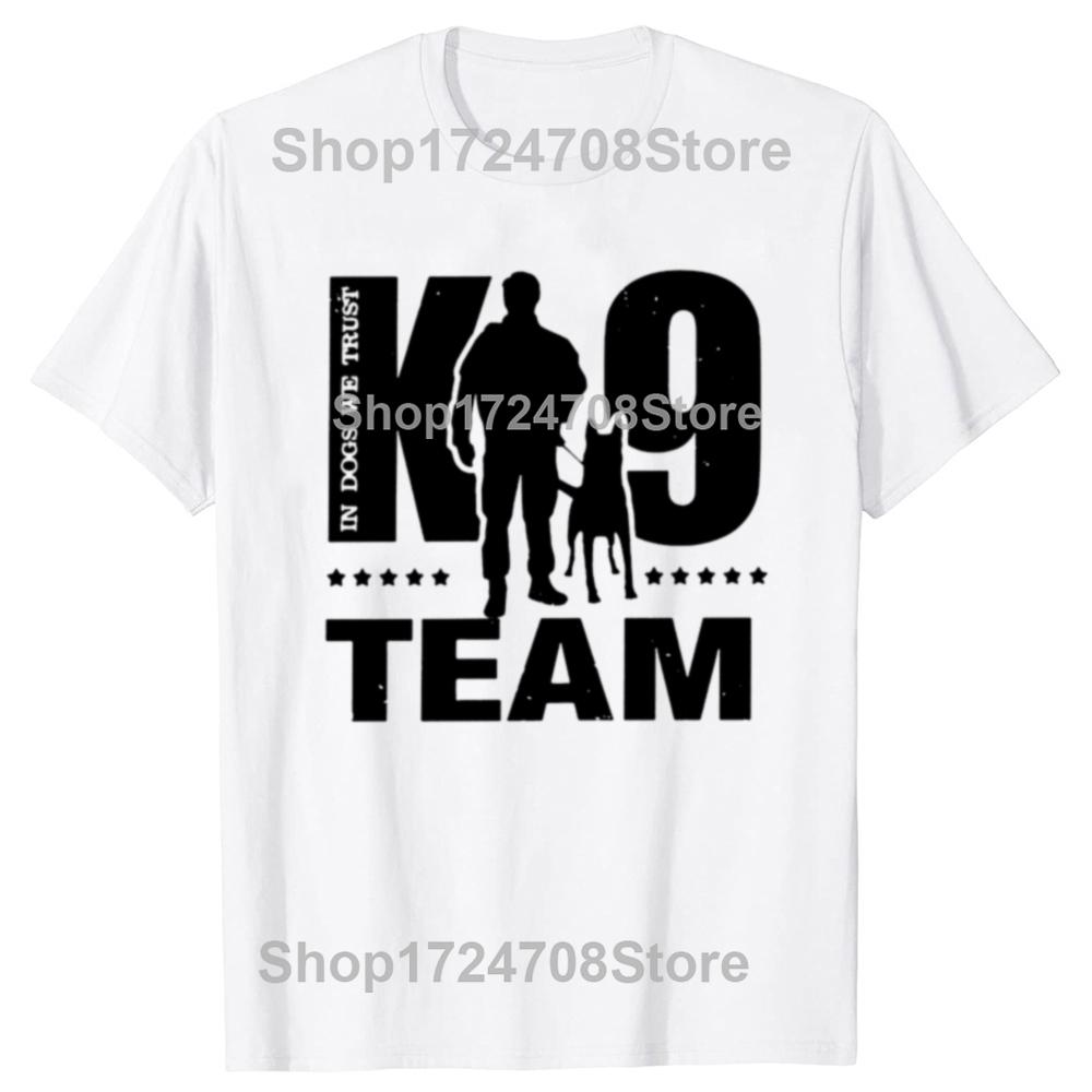 Funny K9 Team K9 Unit Malinois T Shirts Graphic Cotton Streetwear Short Sleeve Birthday Gifts Summer Belgian Dog T-shirt Men