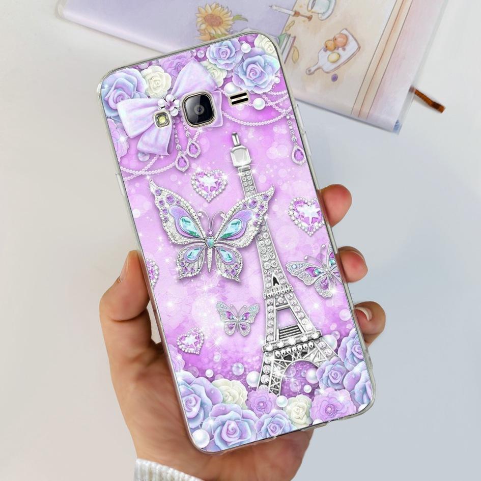 For Samsung Galaxy Grand Prime Case G530 G530H G531 G531H G531F SM-G531F Clear Cover Fashion Flower Soft TPU Silicone Phone Case