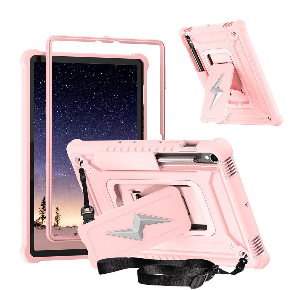 Hülle für Samsung Galaxy Tab S10FE 10.9'' S9FE S7 S8 S9 11 Zoll Armor Ständer Tablet Hülle 3 in 1 Robuster Schutz Funda