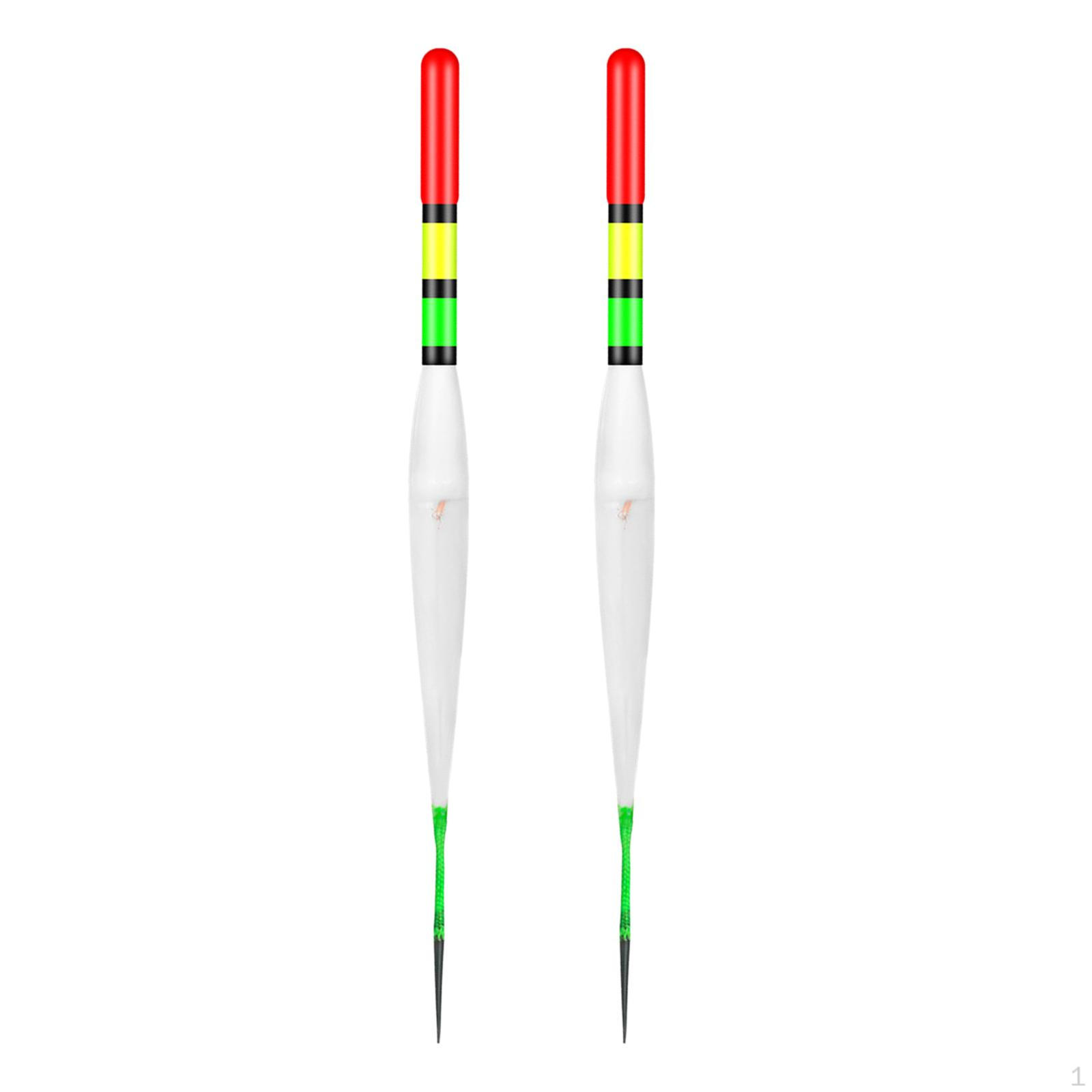 2 Pieces Fishing LED Floats, Noctilucent Float, Automatic Reminder High Sensitivity Night Lighted