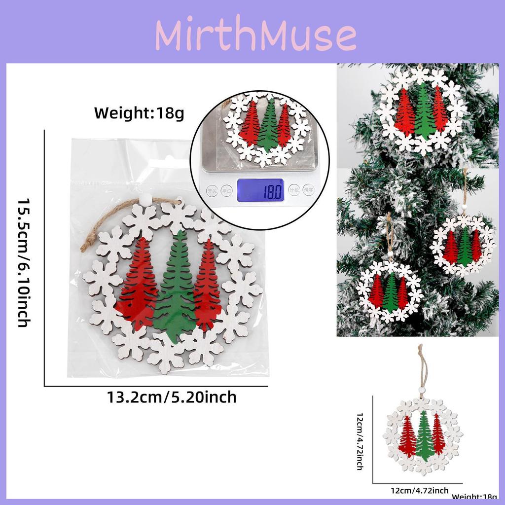 Beautiful Wooden Christmas Snowflake Ornaments For Festive Tree Decorations