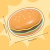Sealed Portable Medicine Dispenser with Lid Mini Hamburger Storage Case  Elderly