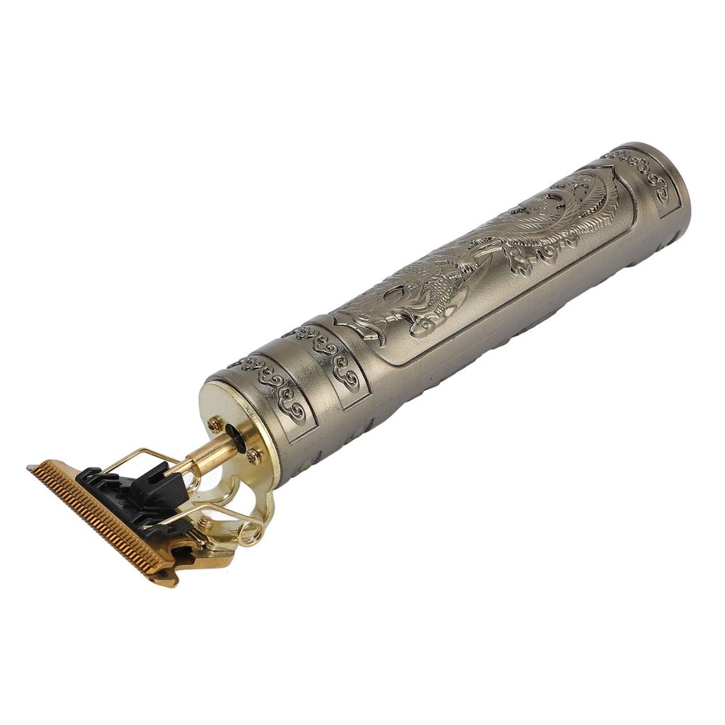 Hair Trimmer Set T Blade Smoothly Accurate Cutting Electric Hair Clipper Set with 4 Guiding Combs for Home Salon Gold