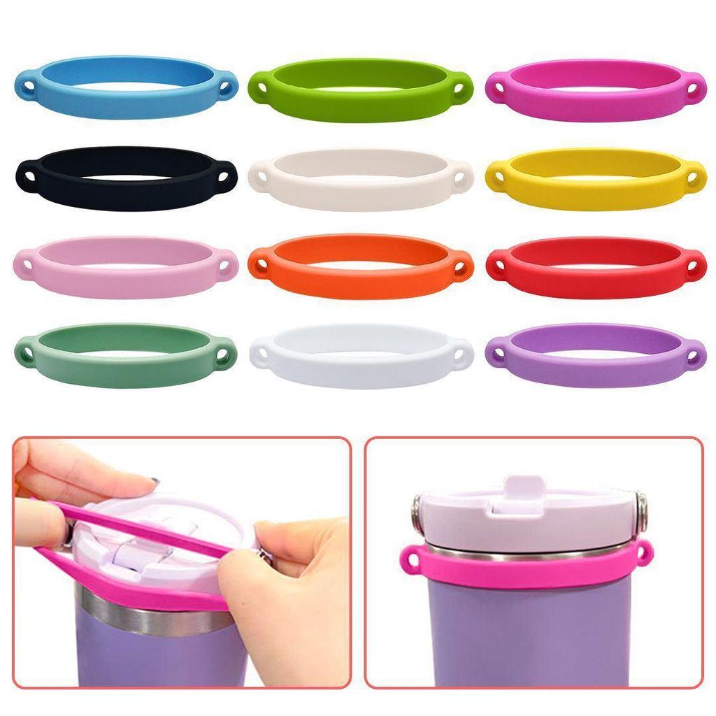 Portable Cup Handle Strap with Silicone Ring for 6/10cm Cups
