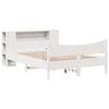 VidaXL Cadre de lit sans matelas blanc 135x190 cm bois de pin massif 3323309