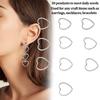 30pcs Stainless Steel Hollow Frame Pendants Silver Stainless Steel Pendants  Earring Craft
