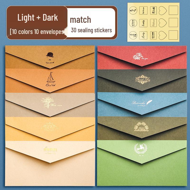 Nordic Style Literary Retro Envelope & Letter Paper Set - Love Letter & Greeting Card Collection