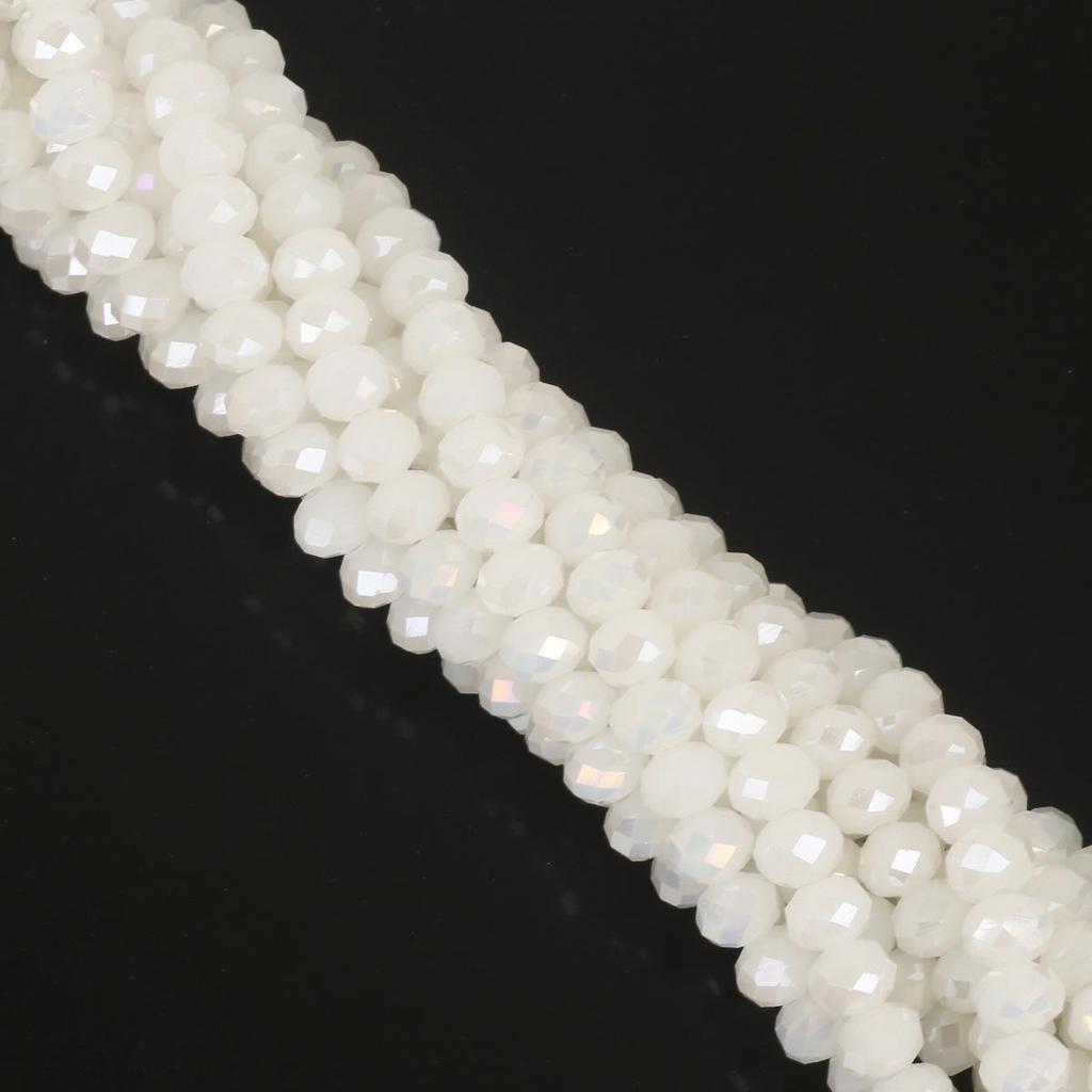 6mm Glas Kristall Hjul Pärlor för DIY Smyckestillverkning - Armband & Halsband Tillbehör