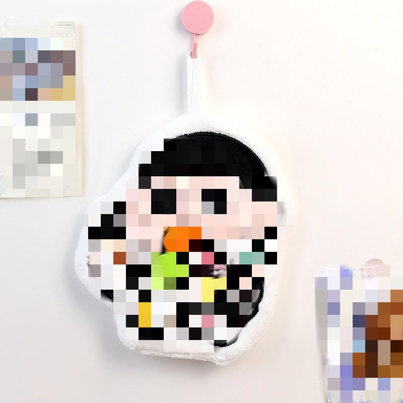 Cartoon Cute Soft Absorbent Hand Towel - Lint-Free, Thickened, for Kids' Bathroom & Kitchen Use