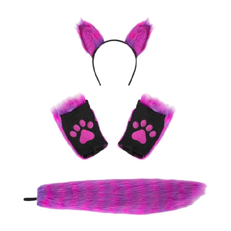 Foxes Dress up Costume Set Halloween Animal Costume Accessories for Kid Girl Cosplay Birthday Christmas Halloween