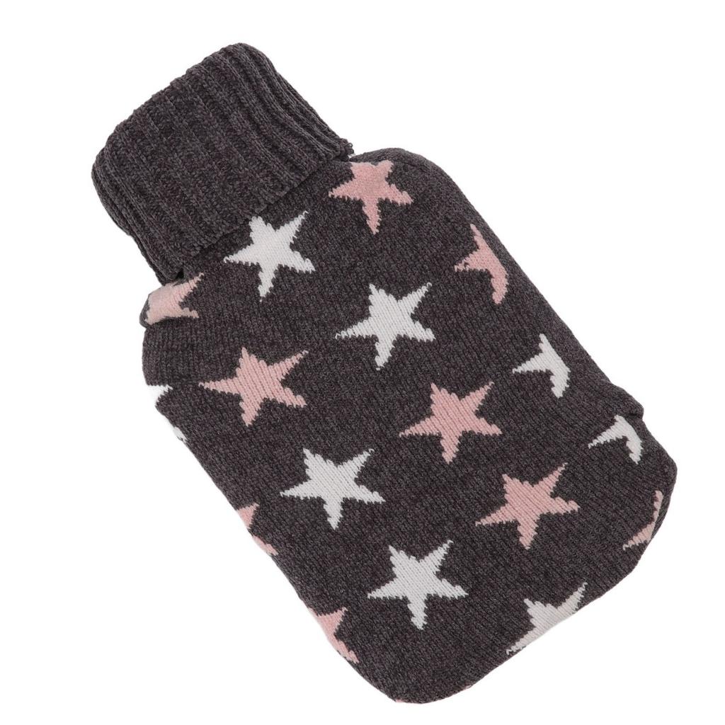 2000ML Hot Water Bottle Hot Water Bag with Soft Knitted Cover for Neck Shoulder Warm for Winter