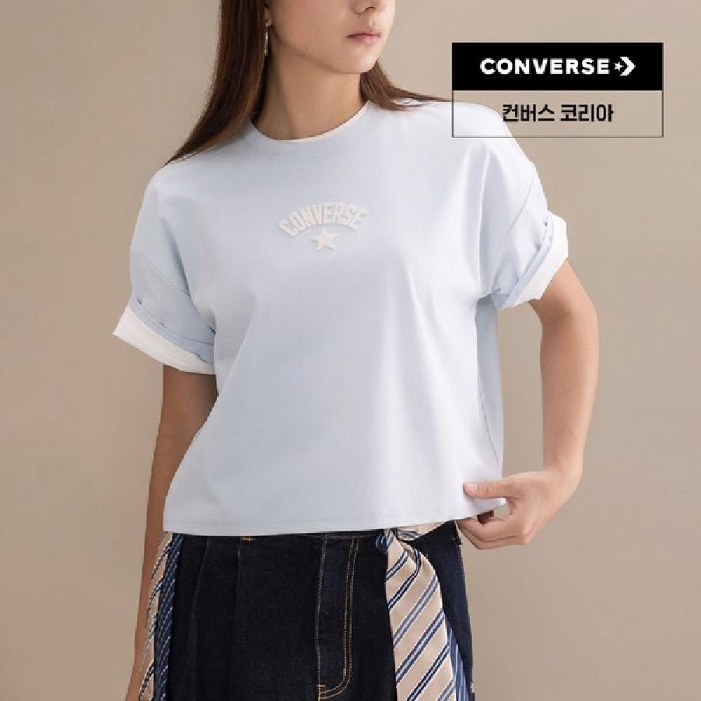 Converse Women Sorona STar Logo Crop T shirT Flang Wck109 K1h 80