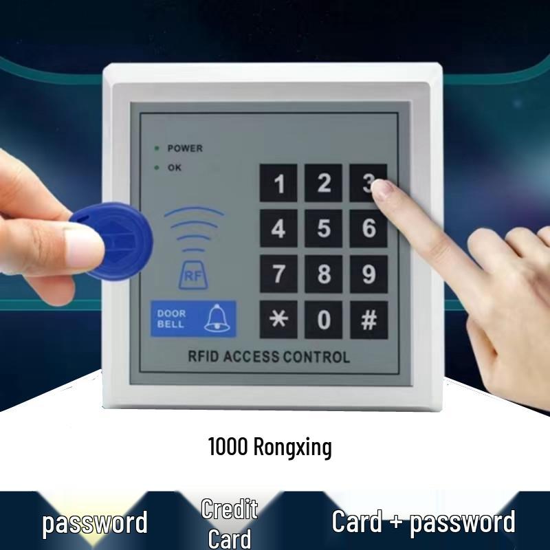 Waterproof All-in-One Password Card Reader & Electromagnetic Lock System for Office Glass Doors