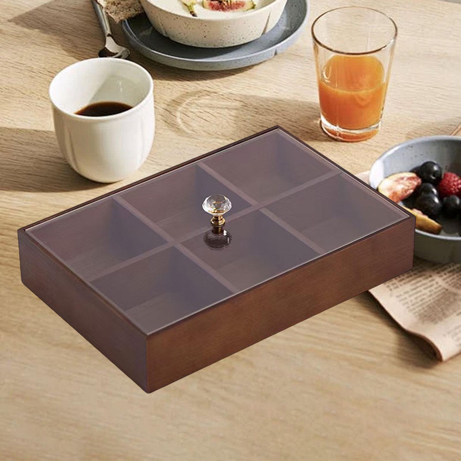 Serving Tray Multifunctional Portable Snack Tray Candy and Nut Dishes with Clear Lid for Fruits Chocolates Sweets Cakes Camping