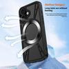 For iPhone 16 Magnetic Case Hollow Heat Dissipation PC+Silicone Phone Cover