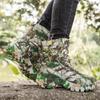 Botas masculinas de deserto Botas masculinas casuais para áreas externas de combate alto Plus Size Camuflagem Khaki Selva Sapatos de caminhada cross-country