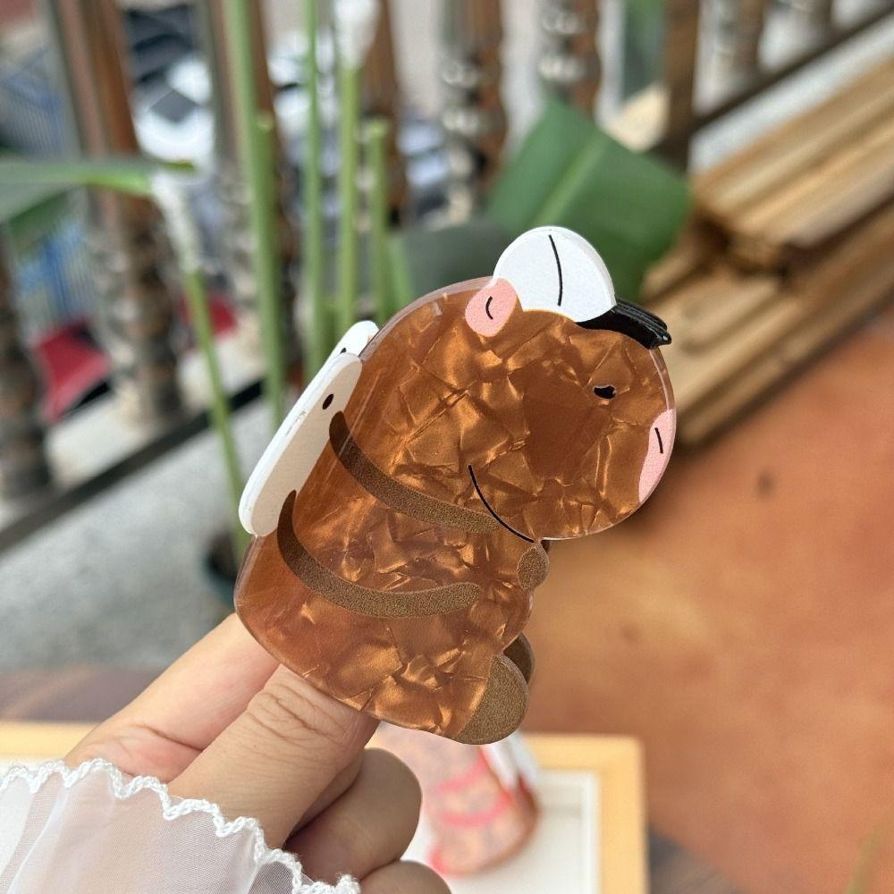 Guitar Creative Hair Claw Acrylic Cute Hair Claw Personalized Cartoon Animal Shark Clip  Travel